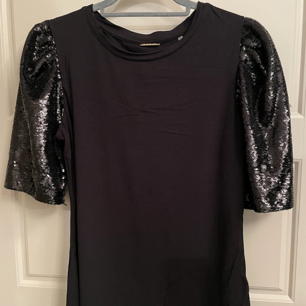 Elie Tahari - Small S - Black Sequin Top